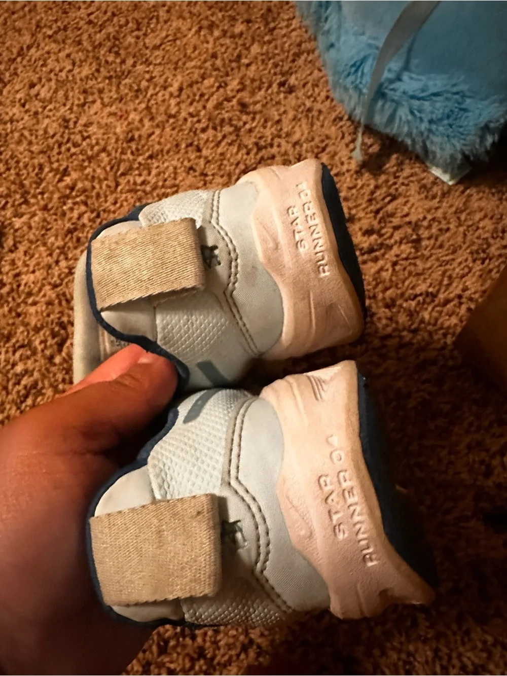Nike Kids Sneakers with Navy Collar